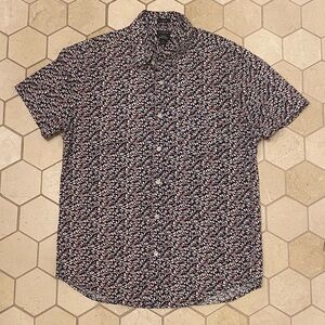 J-Crew Flower Short-Sleeve Button Up